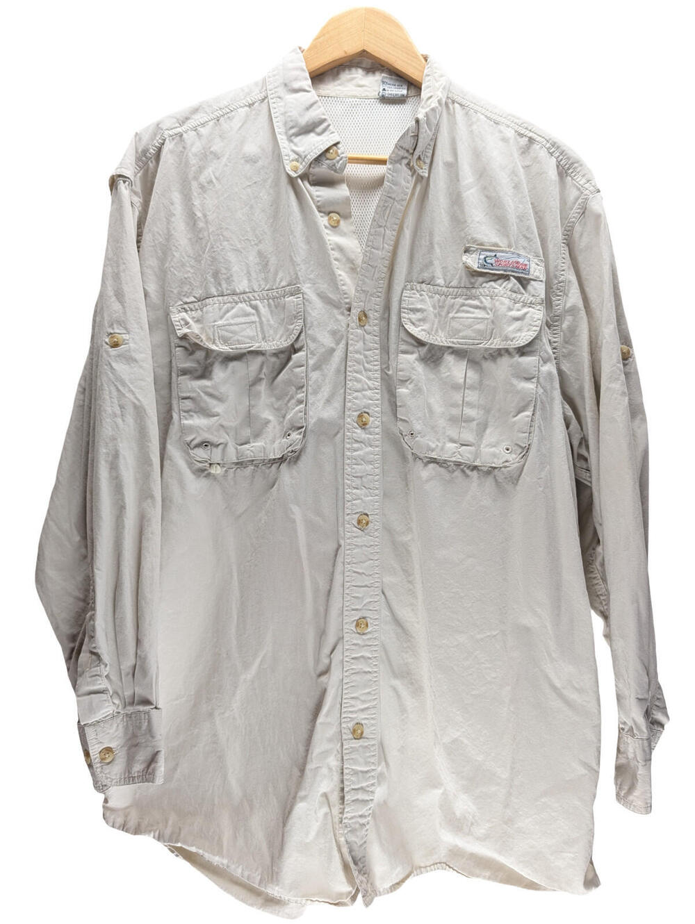 World Wide Sportsman Men XL Fishing Shirt Long Sleeve Vented
